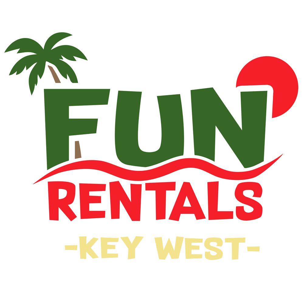 Fun Rentals Key West logo with palm tree and sun.